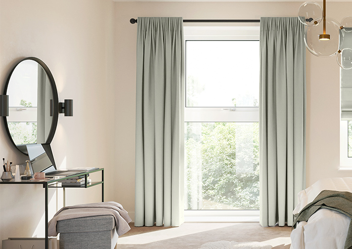 Kyoto Faux Silk, Greige - Made to Measure Curtains - Image 3
